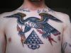 chest eagle tattoo